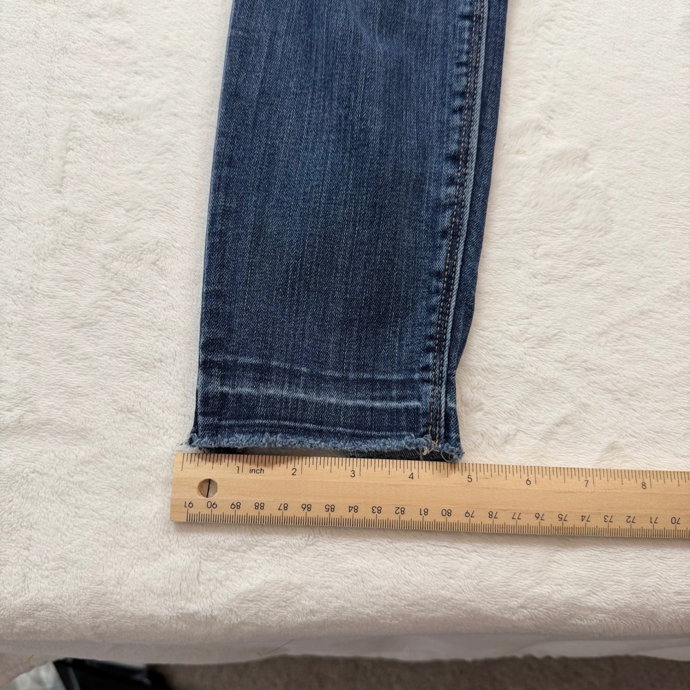 Lucky Brand‎ Ava Skinny Jeans Womens 2/26 Blue Good Raw Released Hem Mid Rise - Picture 12 of 12